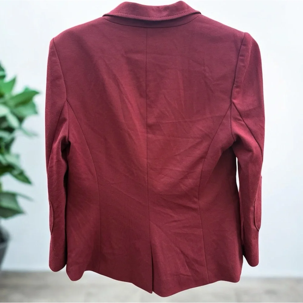 The Limited Maroon Blazer with Patterned Interior Womens size Medium - Picture 2 of 9